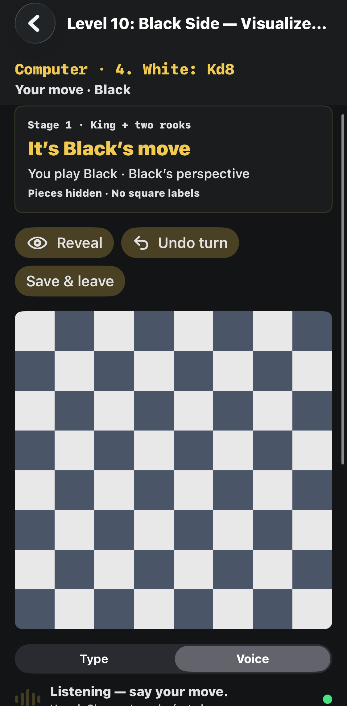 Pieces hidden, Black to move.